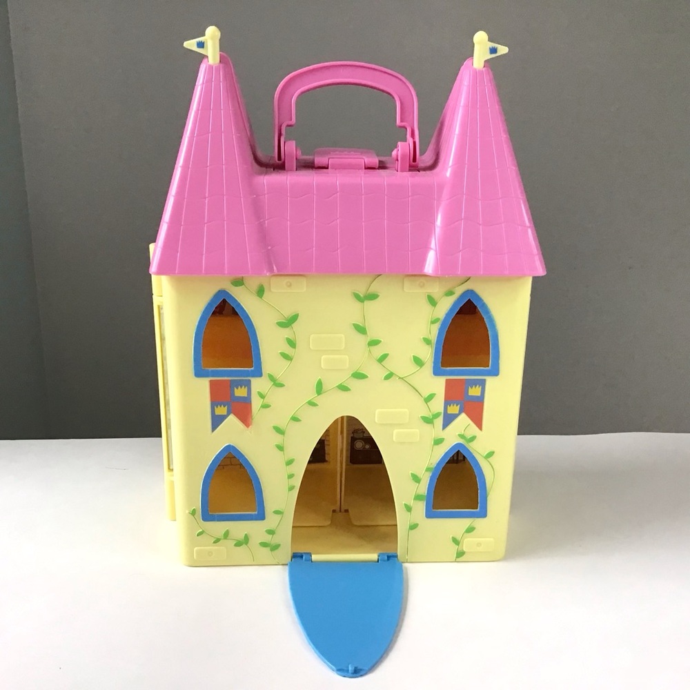 Peppa Pig Princess Castle Folding Dollhouse Playset Figures Tables Vintage 2003 - Picture 4 of 14